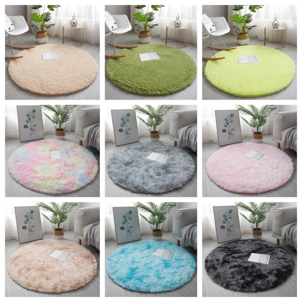 【台灣現貨】✅現貨😍毛毛毯💖網紅房間 產品拍攝 微電商用品 道具必備💖佈設圓形客廳臥室床邊女孩拍攝照片背景吊籃墊-細節圖7