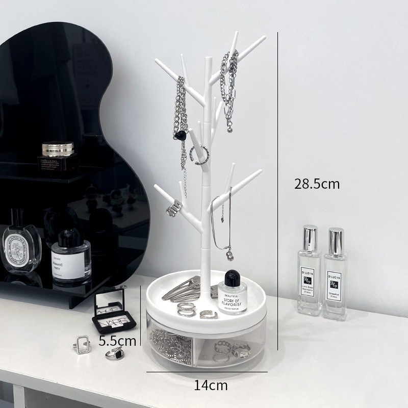 【台灣收納】✅現貨💕簡約風【網美質感項鍊收納盒】🗃🗃【小仙女必備】【桌面耳飾】展示架掛耳墜戒指放手飾品收拾耳環首飾-細節圖6