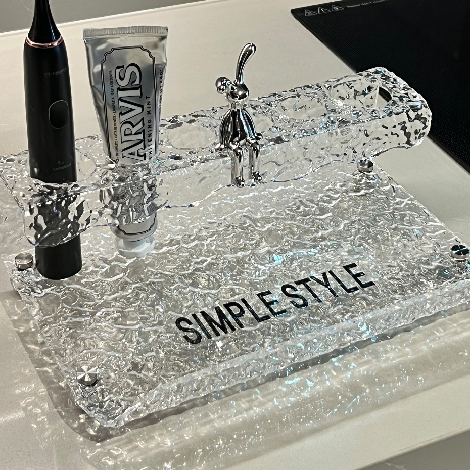 【台灣居家】✅現貨INS輕奢💞牙刷置物架🪥洗漱台🥛刷牙杯牙刷架漱口杯洗漱杯套裝衛生間收納架 C03-細節圖7