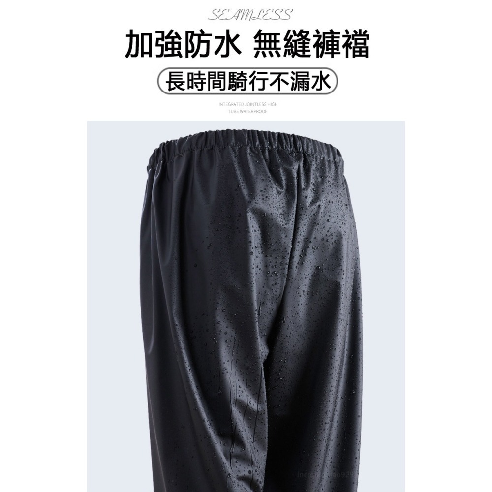 加強零滲透 加厚PVC雨衣🔥兩件式機車雨衣 摩托車戶外雨衣兩截式分體式雨衣 反光雨衣服褲子兩件套雨褲防水防風雨衣套裝-細節圖7