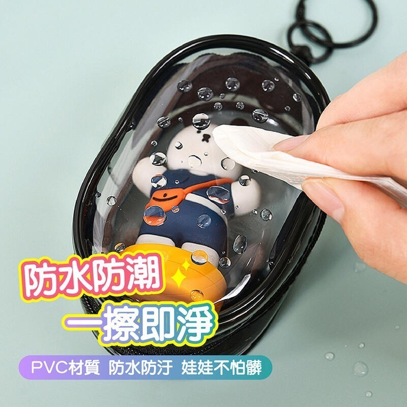 曬娃必備 透明遛娃包🔥外出包拉鍊包娃娃包 曬娃掛扣包 公仔收納包 娃娃收納包指娃包 娃娃外出包泡泡瑪特盲盒掛包收納盒-細節圖4