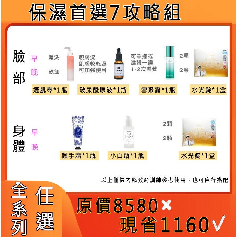 保濕攻略組合JEROSSE婕樂纖雪聚露 積雪草護手霜 小白瓶 水光繃帶面膜水光錠 玻尿酸保濕原液精華液J70婕肌零凝膠-規格圖6