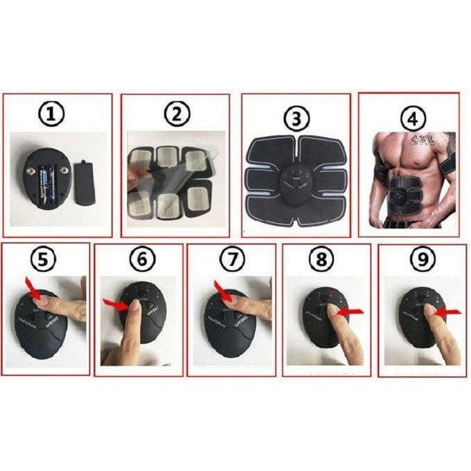 男女四季 腹肌神器貼片 手臂貼片 腹肌貼按摩腹肌神器健腹器C羅啞鈴單槓 運動健身貼片智能腹肌器 健身器材臂肌貼腹肌貼片-細節圖10
