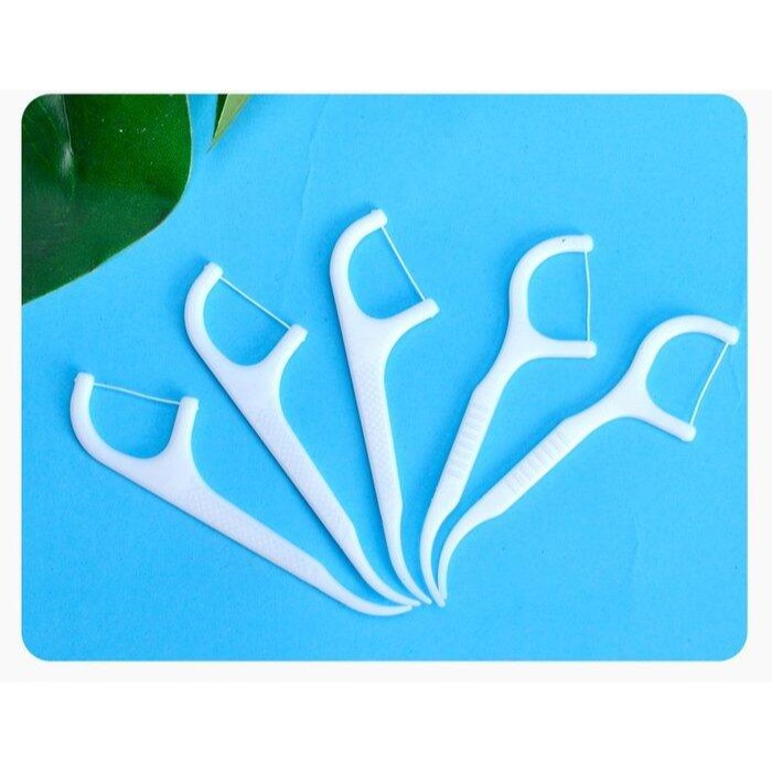 100入 贈送收納盒🔥清潔牙線棒 牙籤牙縫清潔器 剔牙縫線潔牙剔牙線 牙籤潔牙線棒清潔衛生食物殘渣清除潔牙線棒補充包-細節圖2