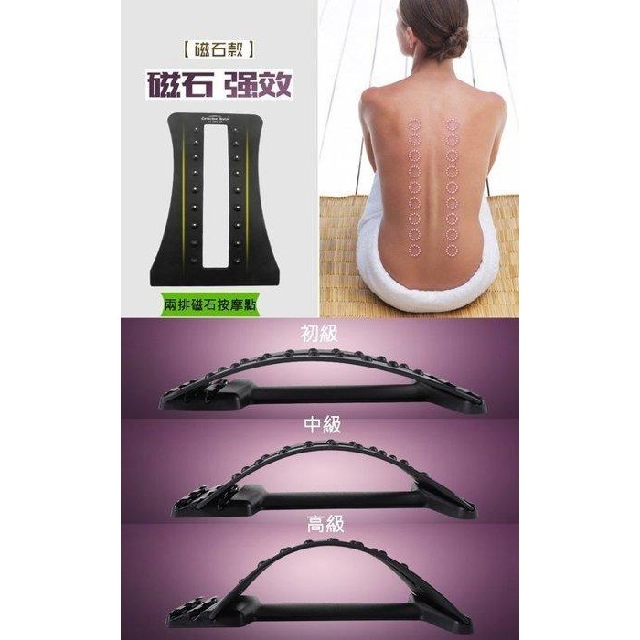 昇級 按壓合一 駝背/腰椎/頸椎三合一磁石架頸椎按摩護腰脊椎靠墊架 無矯正 背部腰椎按摩器防駝背姿態靠墊 按摩架-細節圖10