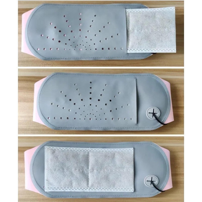 披肩艾炙熱敷曖宮艾草包 大姨媽艾草暖宮腰帶生理期熱敷披肩 USB暖宮帶 熱敷袋 舒緩帶 震動按摩暖暖包艾草熱敷包-細節圖4