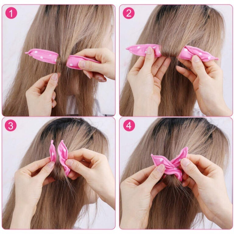 歐美熱銷 海綿捲髮棒捲髮夾長短假髮器丸子頭盤發器睡眠卷髮卷髮器 波點波浪捲髮器槓捲發筒盤發器海綿盤髮器圈髮飾頭飾盤髮卷-細節圖6