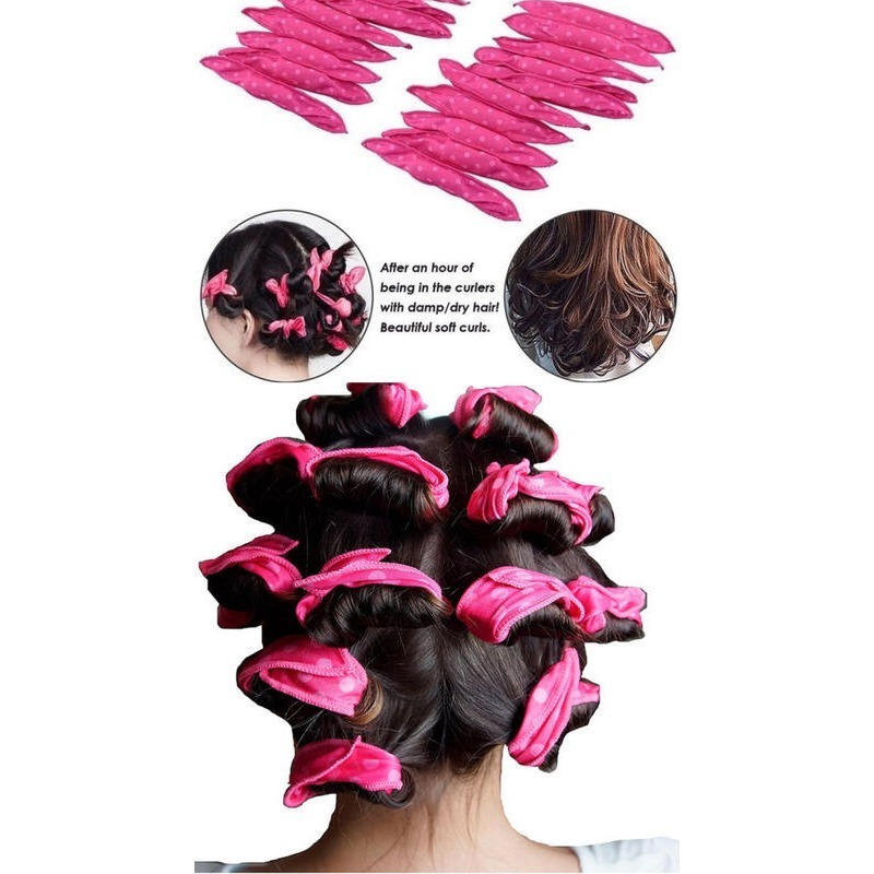 歐美熱銷 海綿捲髮棒捲髮夾長短假髮器丸子頭盤發器睡眠卷髮卷髮器 波點波浪捲髮器槓捲發筒盤發器海綿盤髮器圈髮飾頭飾盤髮卷-細節圖9