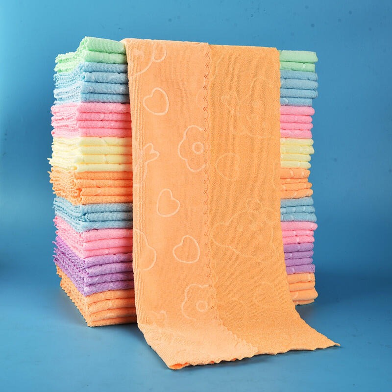 60*30糖果色花邊吸水毛巾 細纖維 壓花毛巾 吸水布 五彩毛巾 花邊毛巾 擦手巾 洗臉浴巾運動洗澡 送禮透氣洗臉毛巾-細節圖2