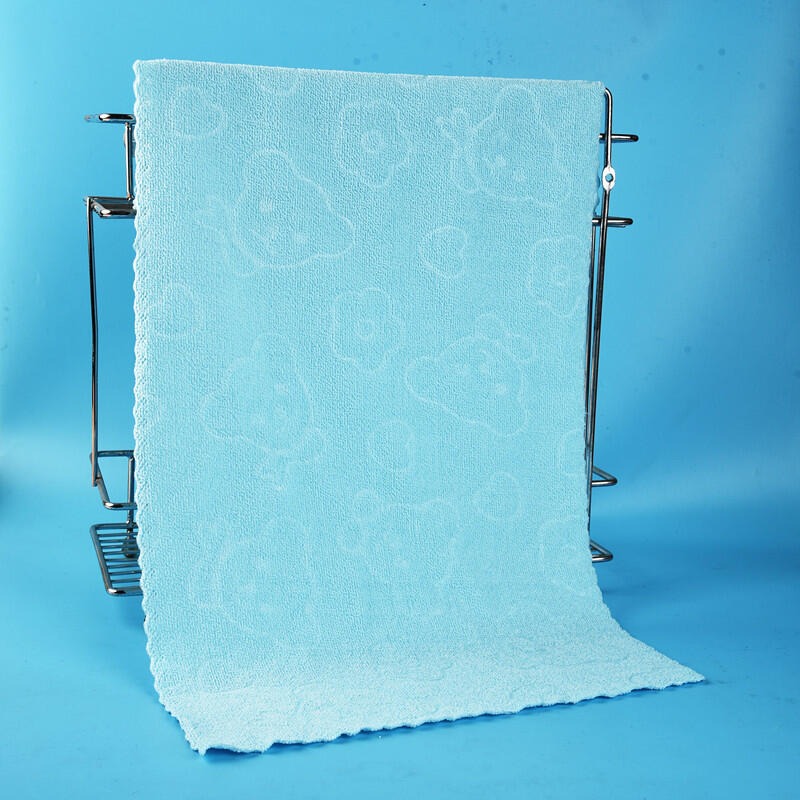 60*30糖果色花邊吸水毛巾 細纖維 壓花毛巾 吸水布 五彩毛巾 花邊毛巾 擦手巾 洗臉浴巾運動洗澡 送禮透氣洗臉毛巾-細節圖4