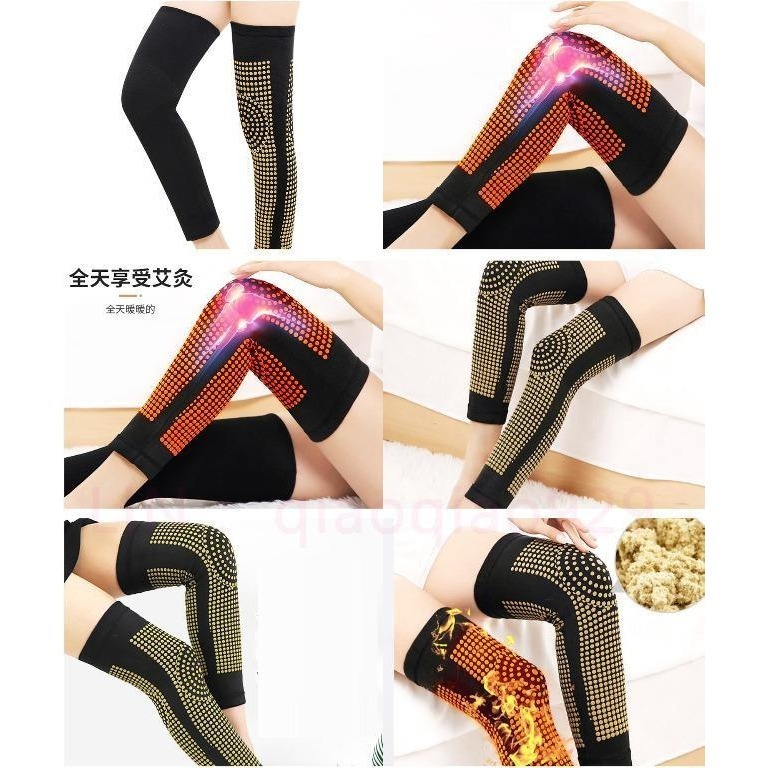 艾草護膝男女適用艾草包護膝套護腿套保暖護肘護手臂護腕護臂護腰護肩膀加熱防寒熱敷護關節 運動護膝蓋腿部保暖按摩器按摩套-細節圖5
