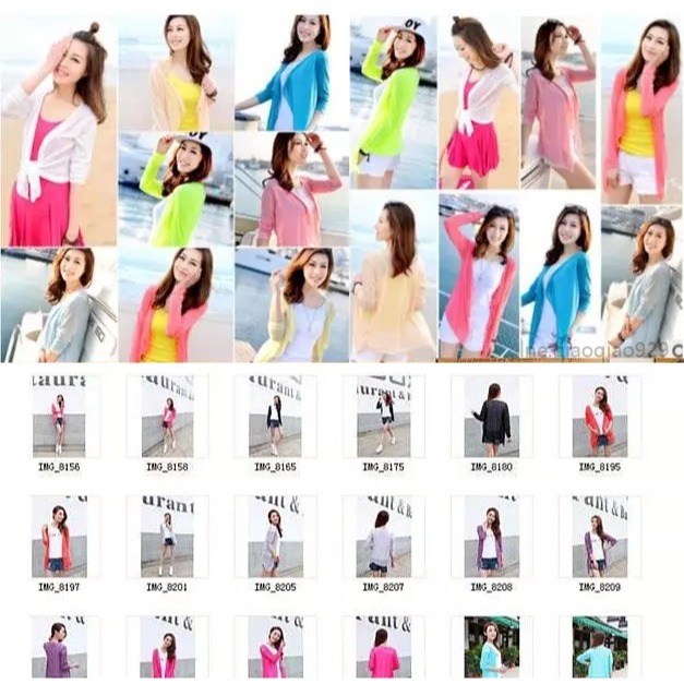 多色-糖果色超薄長袖防曬衣 雪紡衫皮膚風衣 冷氣衫披肩/薄外套仿曬外套.顯瘦外套 透明防曬衣 夏日薄防曬衣空調罩衫外套-細節圖2