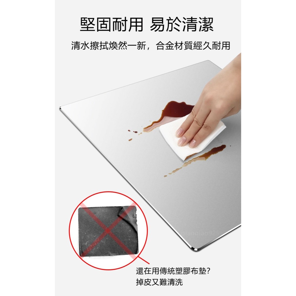 升級兩面可用 光滑不割手🔥鋁合金滑鼠墊 金屬滑鼠墊 辦公滑鼠墊質感科技感滑鼠墊 電競滑鼠墊雷射滑鼠墊光學滑鼠墊鼠標墊-細節圖7