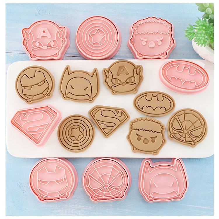 [預購]餅乾模具 超級英雄 8件組-細節圖2