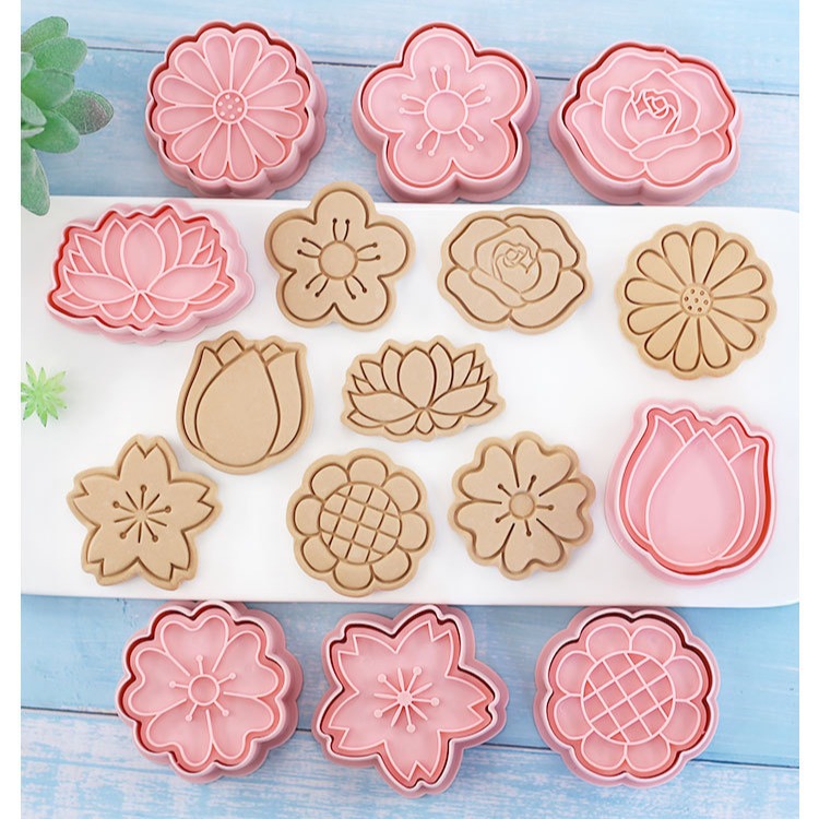 [預購]餅乾模具 花朵 8件組-細節圖2