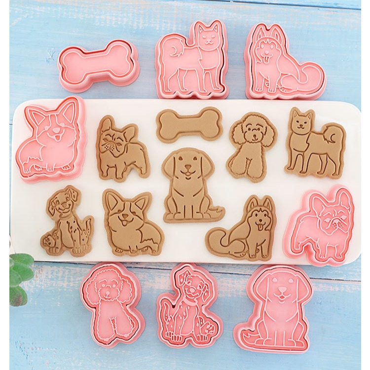 [預購]餅乾模具 狗狗 8件組-細節圖2