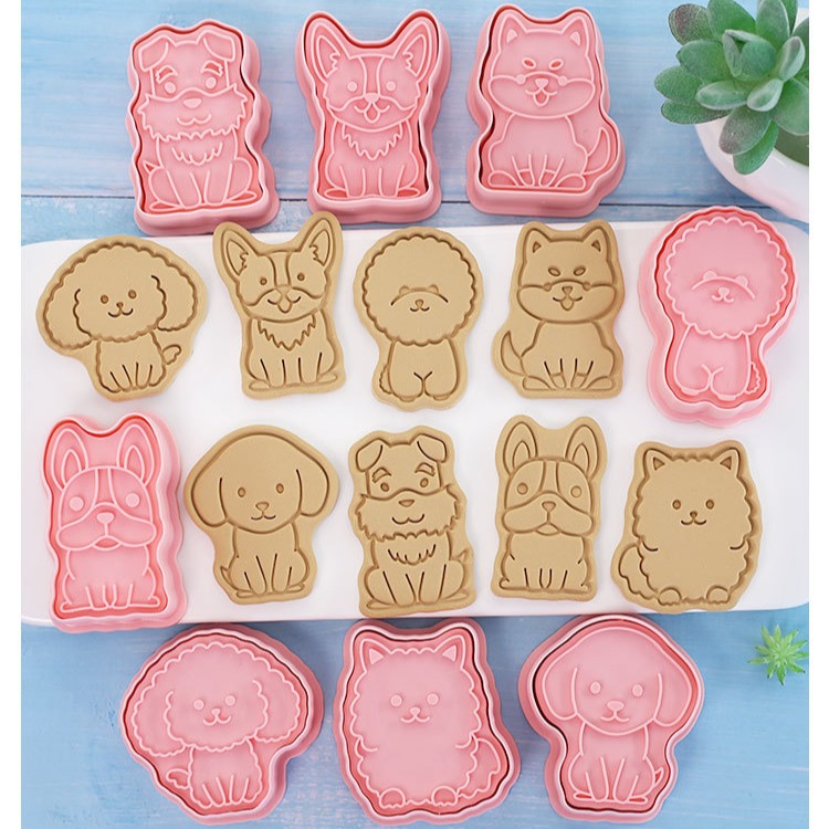 [預購]餅乾模具 狗狗 8件組-細節圖6