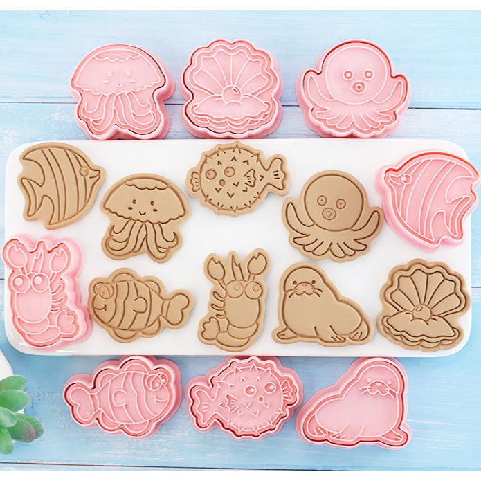 [預購]餅乾模具 海洋動物 8件組-細節圖6