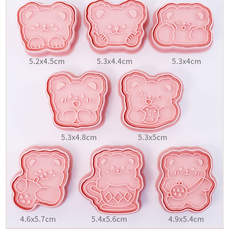 [預購]餅乾模具 熊熊 8件組-細節圖7