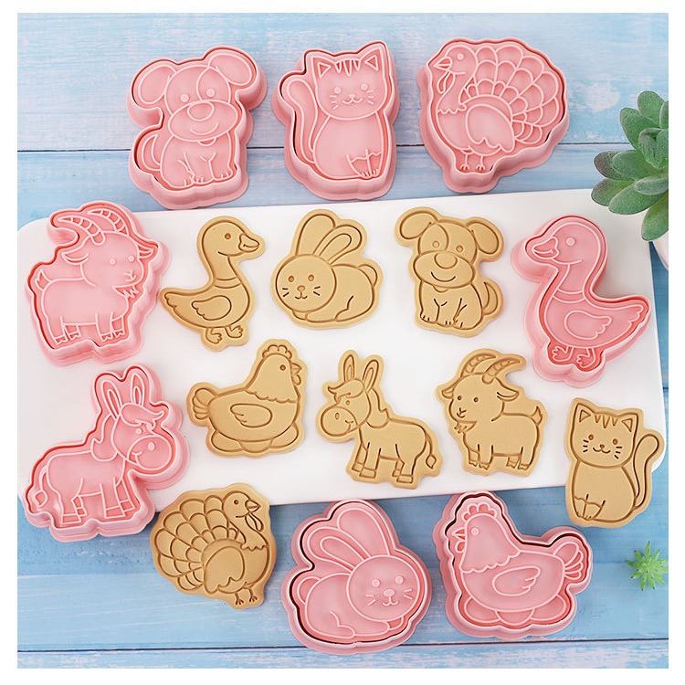 [預購]餅乾模具 農場動物 8件組-細節圖6