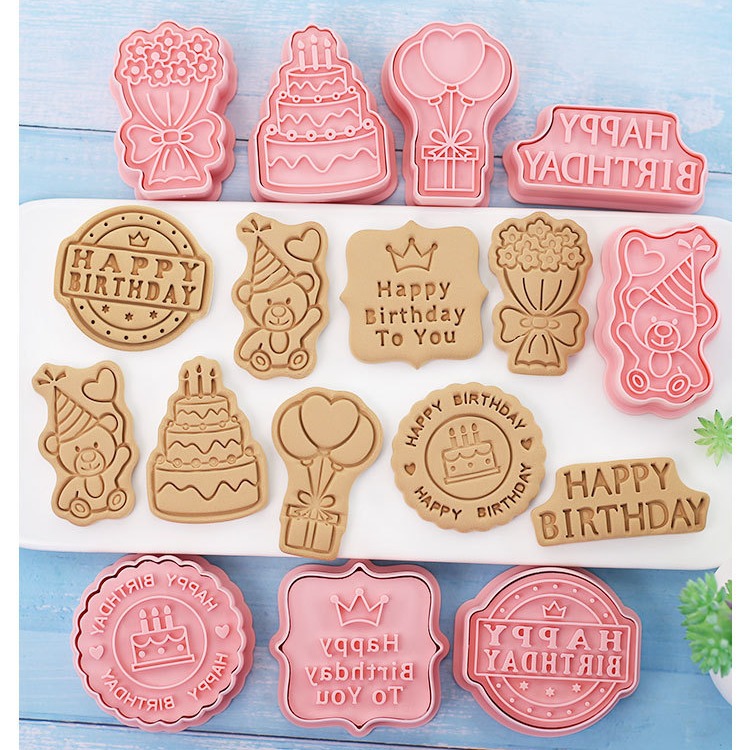 [預購]餅乾模具 生日 8件組-細節圖2