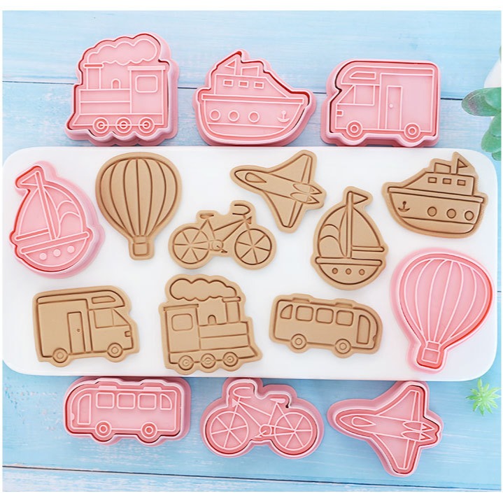 [預購]餅乾模具 交通工具 8件組-細節圖4