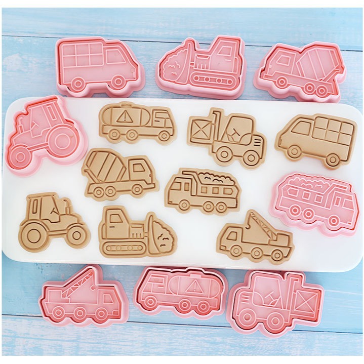 [預購]餅乾模具 交通工具 8件組-細節圖8