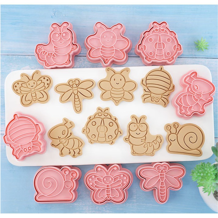 [預購]餅乾模具 昆蟲 8件組-細節圖2