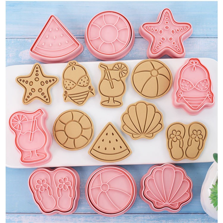 [預購]餅乾模具 夏日 8件組-細節圖6