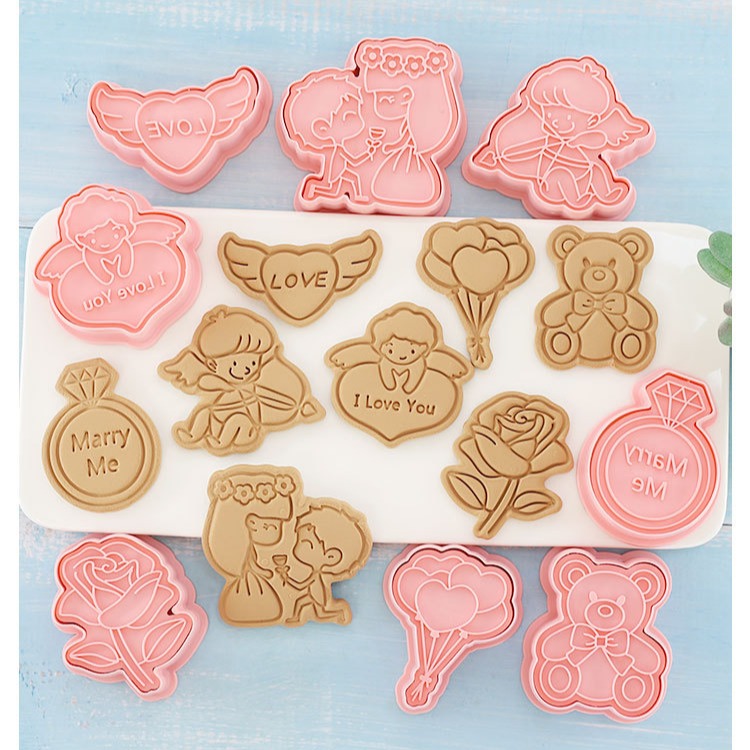 [預購]餅乾模具 情人節 8件組-細節圖2