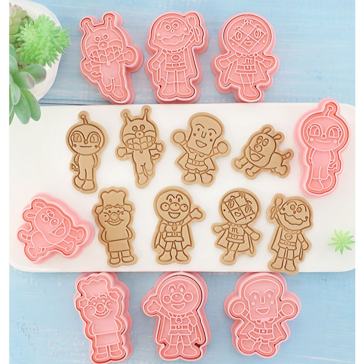 [預購]餅乾模具 麵包超人 8件組-細節圖5