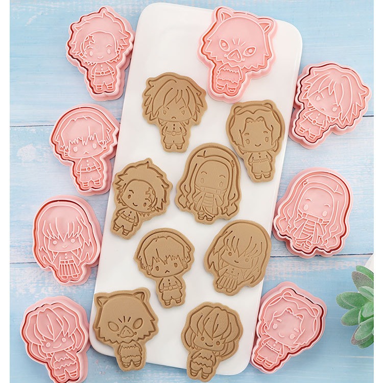 [預購]餅乾模具 鬼滅之刃 8件組-細節圖2