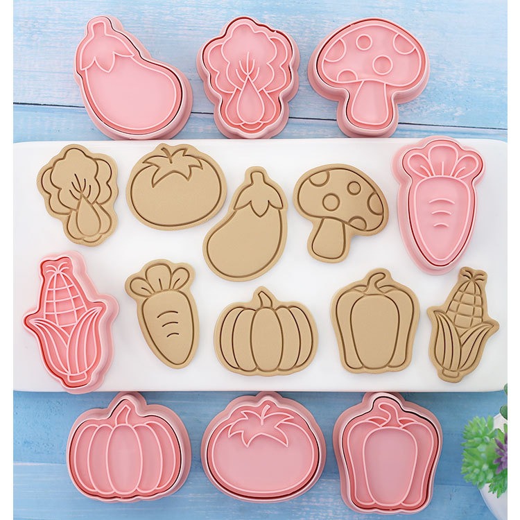 [預購]餅乾模具 蔬菜 8件組-細節圖2