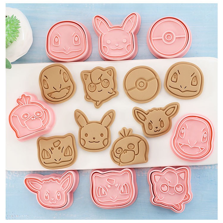 [預購]餅乾模具 神奇寶貝 8件組-細節圖2