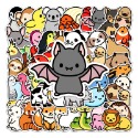 [預購]防水卡通貼紙 1份有50張 不重覆 動物款-規格圖1