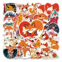 [預購]防水卡通貼紙 1份有50張 不重覆 動物款-規格圖1