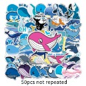 [預購]防水卡通貼紙 1份有50張 不重覆 動物款-規格圖1
