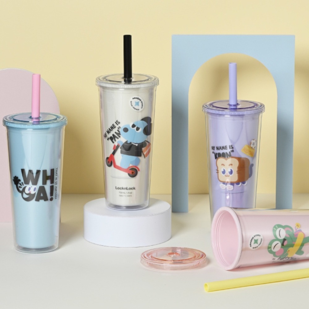 珍奶隨行杯/環保杯/吸管杯-750ml-樂扣樂扣/LocknLock-韓國WHOA!聯名-婕小姐の柑仔店-細節圖2