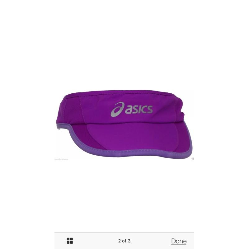 亞瑟士  ASICS women Dawn2Dusk 輕量化慢跑中空遮陽帽-細節圖2