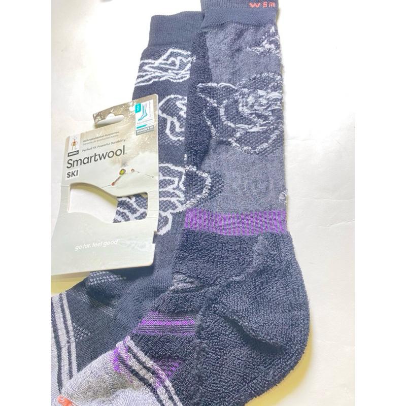 女生款 Smartwool Women＇s Ski Pattern Over The Calf 中厚度及膝羊毛滑雪襪-細節圖6