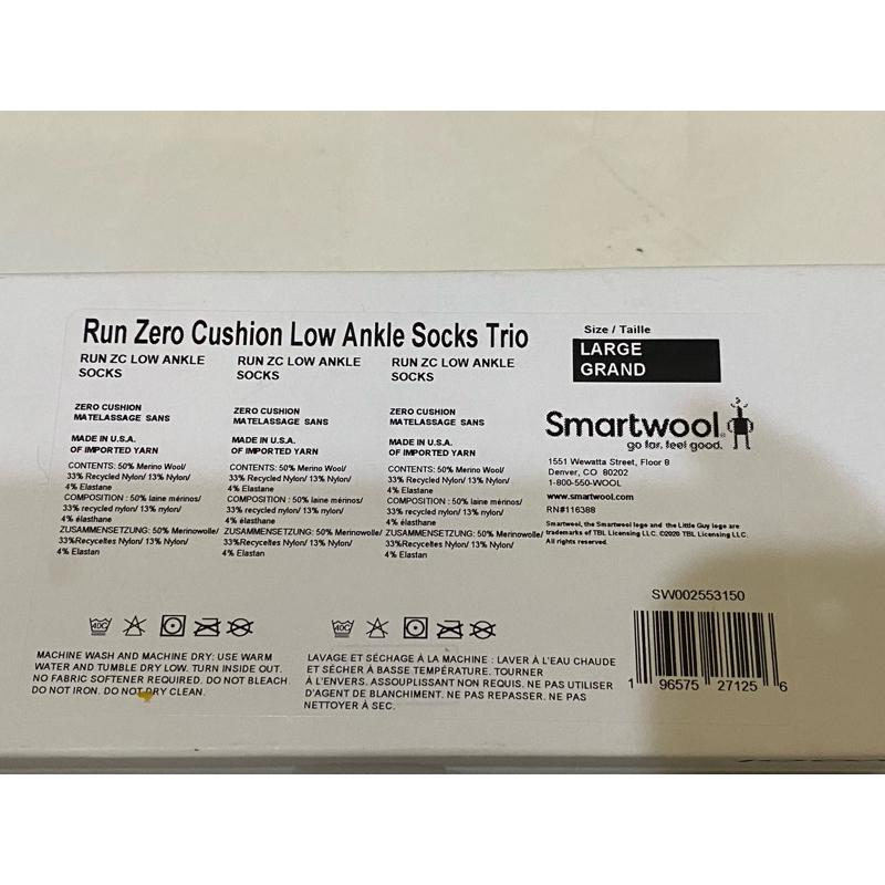 男生硬殼禮盒款 Smartwool Run Zero 超薄美麗諾羊毛慢跑運動襪-細節圖9