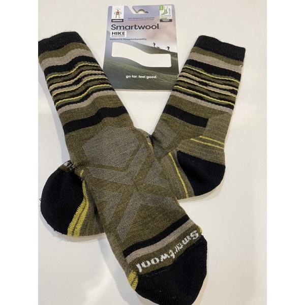 美國官網當季新品 Smartwool Hike Rail Stripe Crew 中厚度避震登山羊毛登山運動襪-細節圖2