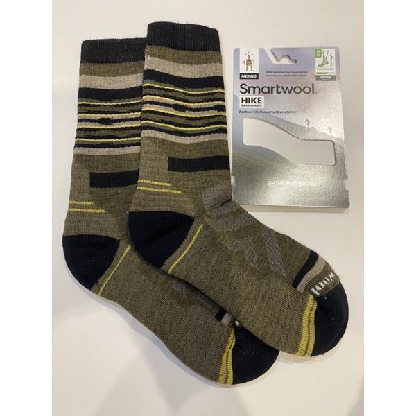 美國官網當季新品 Smartwool Hike Rail Stripe Crew 中厚度避震登山羊毛登山運動襪-細節圖3