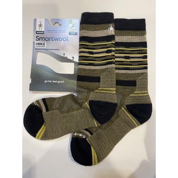 美國官網當季新品 Smartwool Hike Rail Stripe Crew 中厚度避震登山羊毛登山運動襪-細節圖4