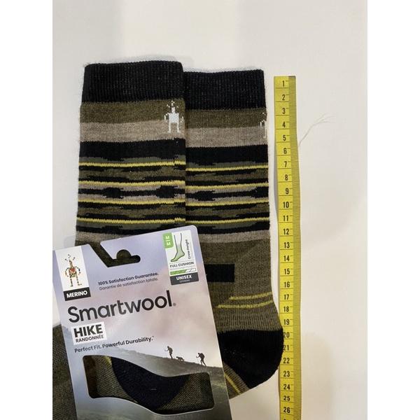 美國官網當季新品 Smartwool Hike Rail Stripe Crew 中厚度避震登山羊毛登山運動襪-細節圖6