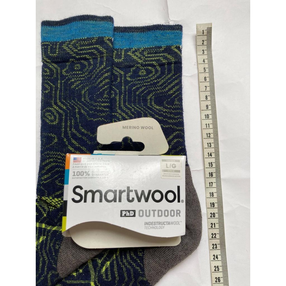 男款現貨 SmartWool PHD Outdoor Med Pattern 中厚度避震美麗諾羊毛戶外運動襪-細節圖7