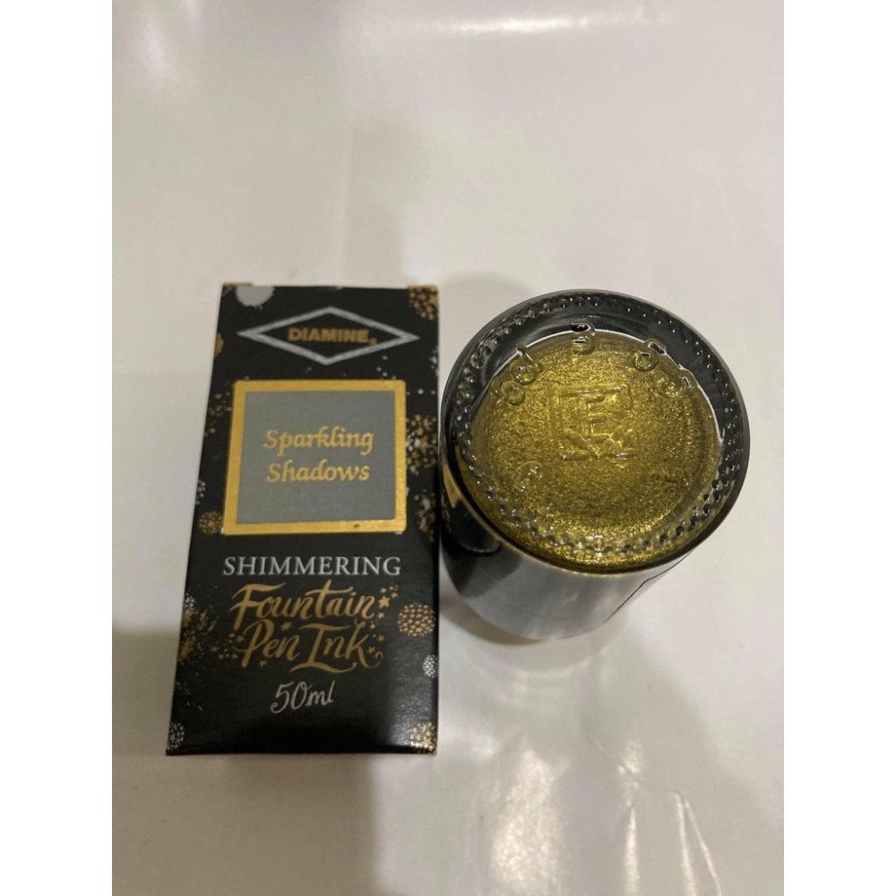 現貨特價英國 Diamine Shimmertastic Ink 金銀粉 墨水 50ml-細節圖8