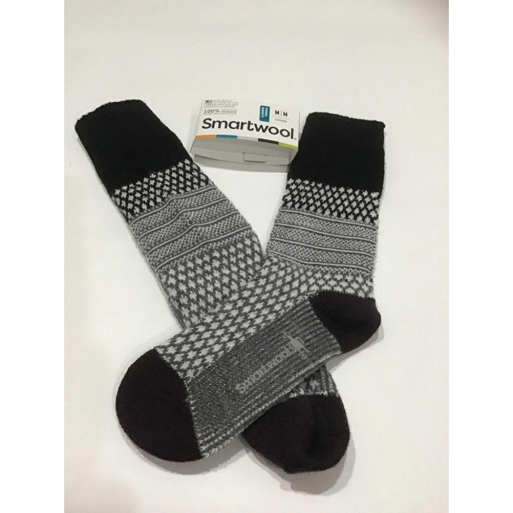 雙色現貨 77趴超高羊毛含量 女款 Smartwool Popcorn Cable Socks 輕厚底美麗若羊毛保暖襪-細節圖2