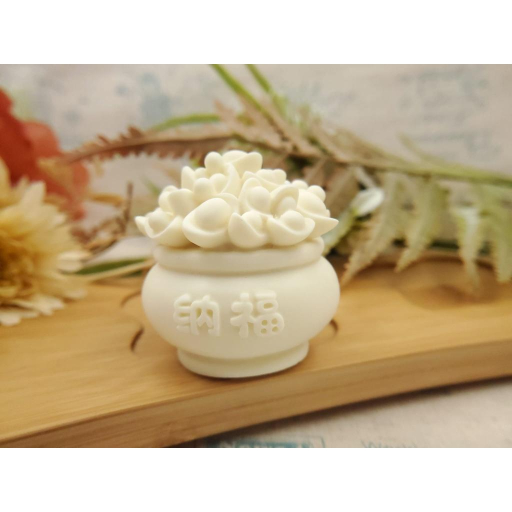 招財進寶擺件 裝飾品 可愛桌上擺件 牙牙果-細節圖3