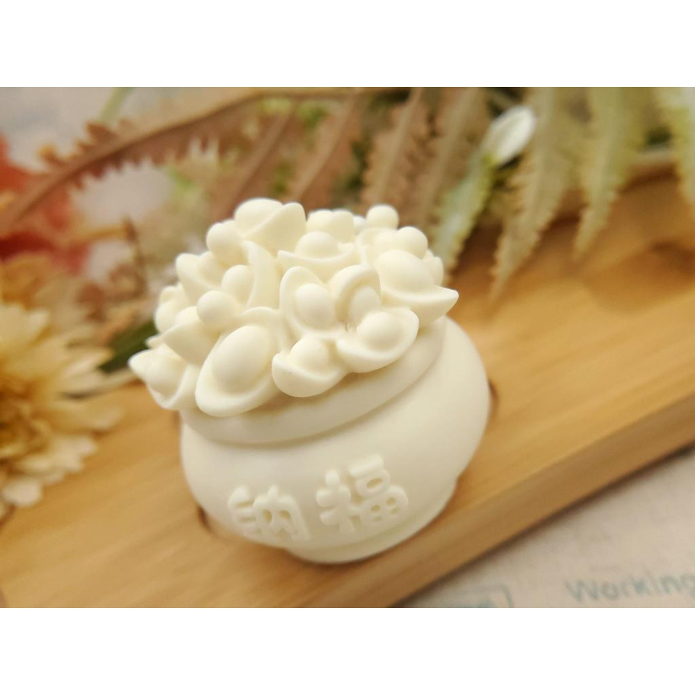 招財進寶擺件 裝飾品 可愛桌上擺件 牙牙果-細節圖4